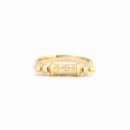 Golden Serenity Spinner Ring