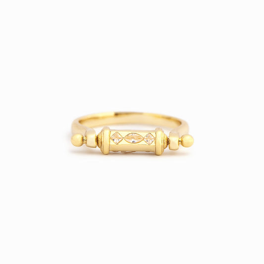 Golden Serenity Spinner Ring